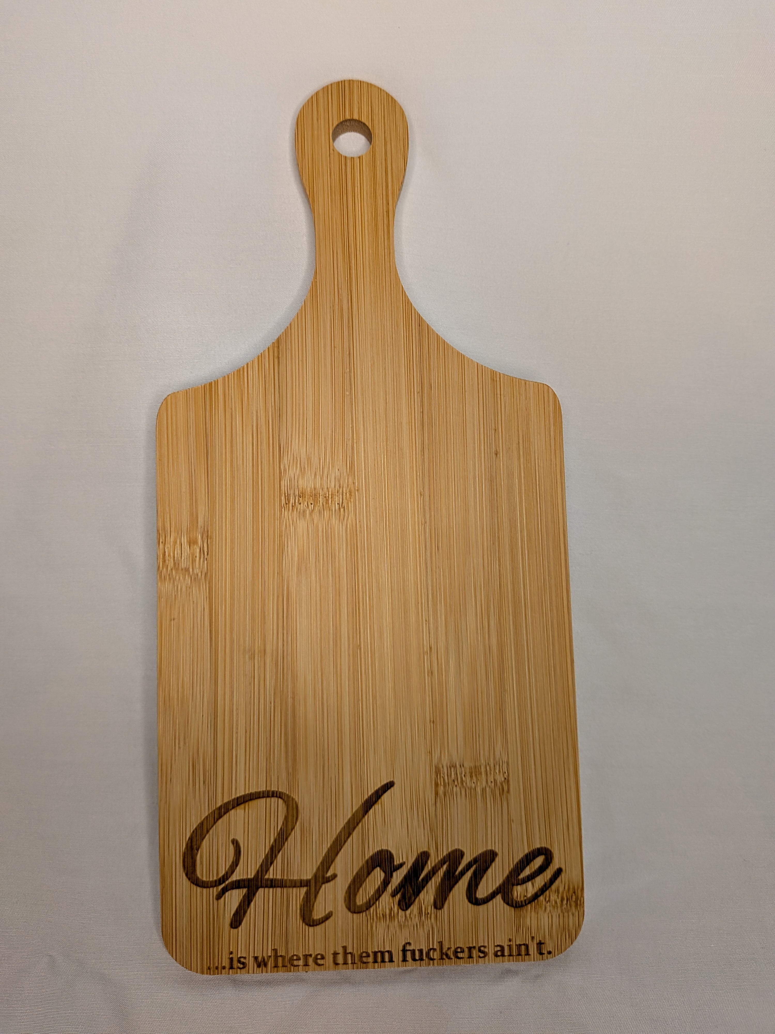 Home is where... Engraved cutting board