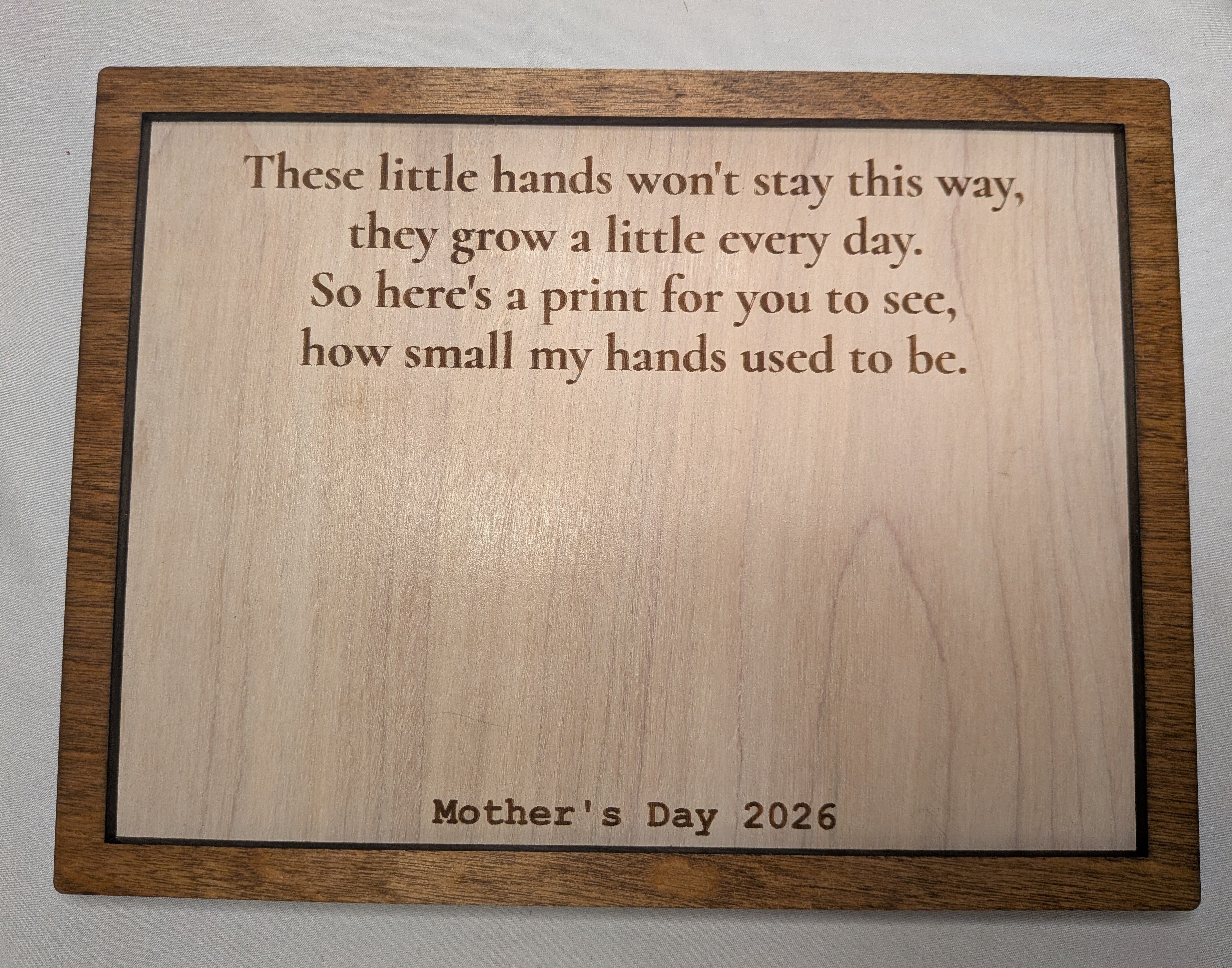 Little Hands Keepsake Sign
