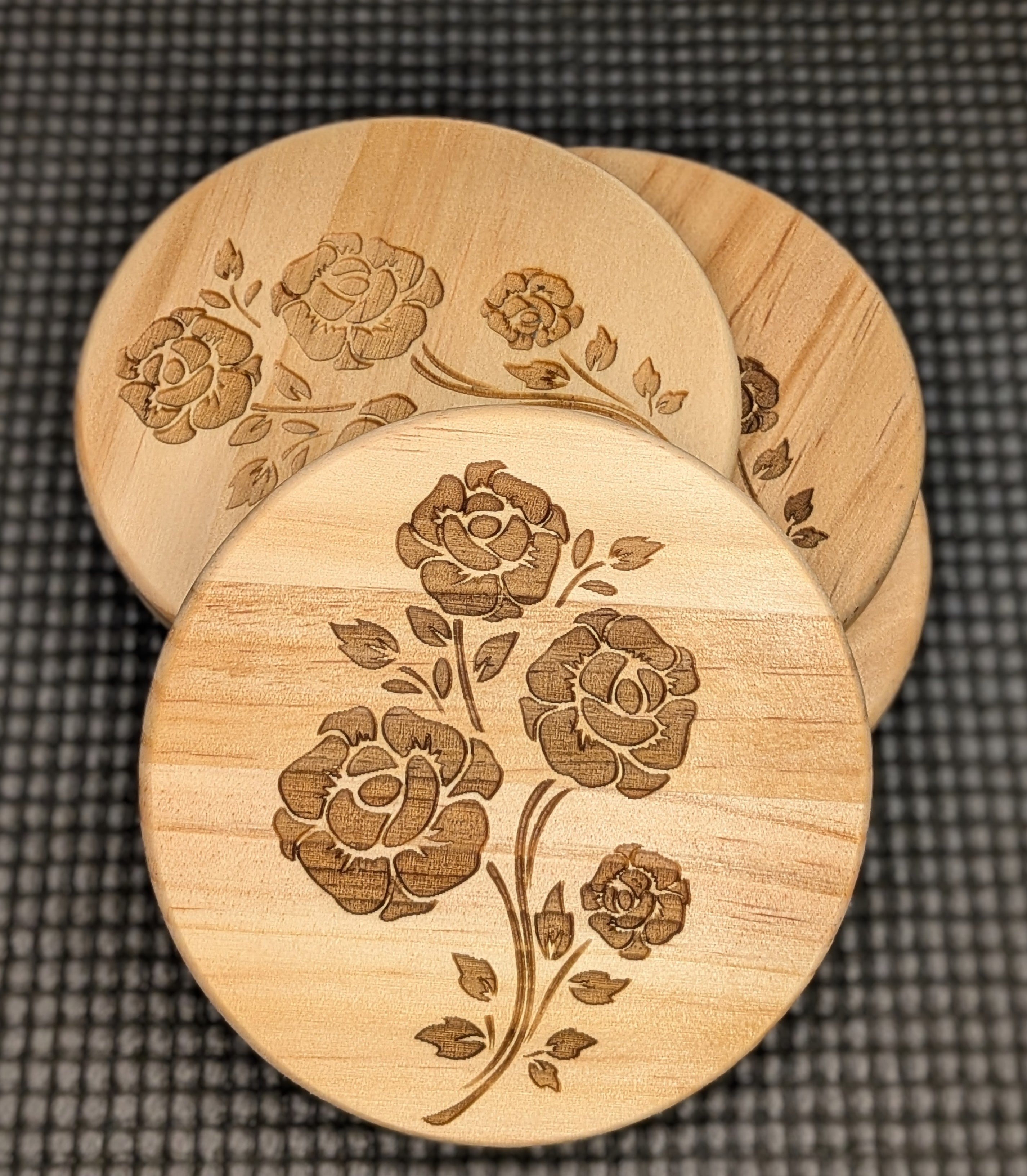 Flowers coasters (set of 4)